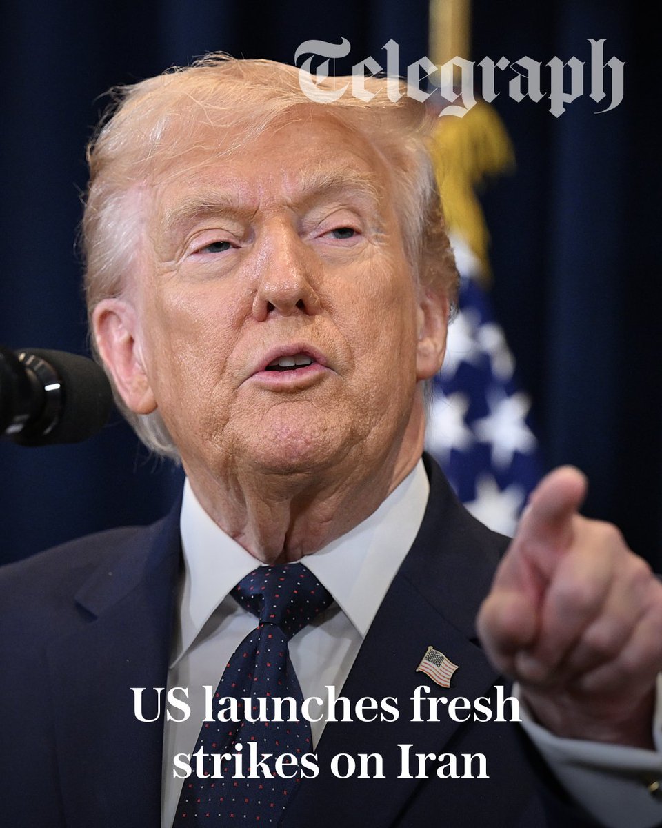 Telegraph's tweet photo. The US carried out fresh strikes on the northern shores of the Strait of Hormuz on Wednesday night as its forces attacked the Iranian regime for a second night in a row.

Follow the latest ⤵️
https://t.co/CvNavG6Z5f https://t.co/HRuNzLWHhL