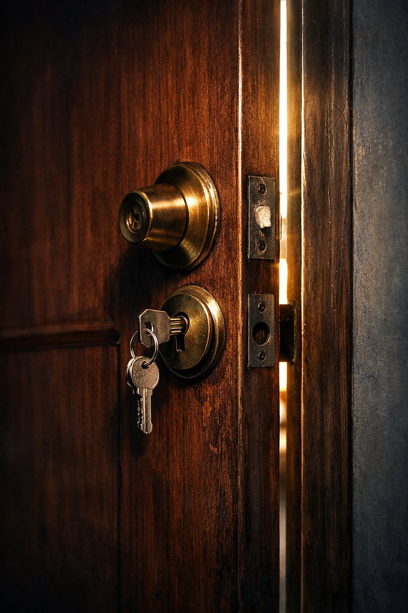 lloordy3's tweet photo. 🚪 En Medellín, un hombre salió de su casa y al volver encontró la puerta cerrada… con la llave aún dentro. Nadie había entrado, pero alguien la había girado desde adentro. https://t.co/xvVURlhcBl
