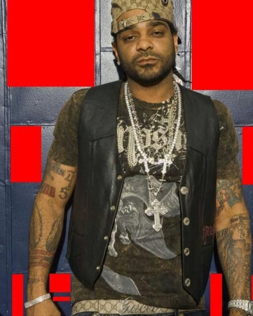 staygroundeadtv's tweet photo. Jim Jones says he’s the reason hip-hop started wearing biker and rock & roll clothing

“Anything that has to do with biker, Harley Davidson, and rock & roll comes from me. I implemented that look, that’s my aesthetic. I brought that to the game. Wasn’t nothing before me. Hip-hop did not look like that”