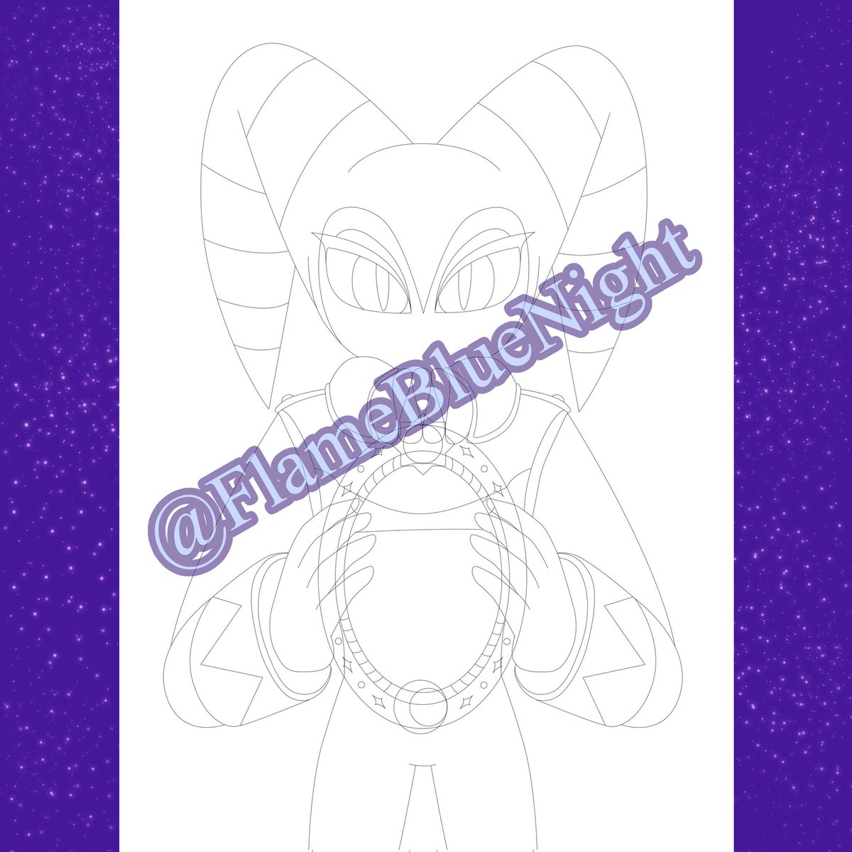 FlameBlueNight's tweet photo. NiGHTS Journey of Dreams digital sketch - outline WIP ✨🌙 https://t.co/8UxzgUT5pu