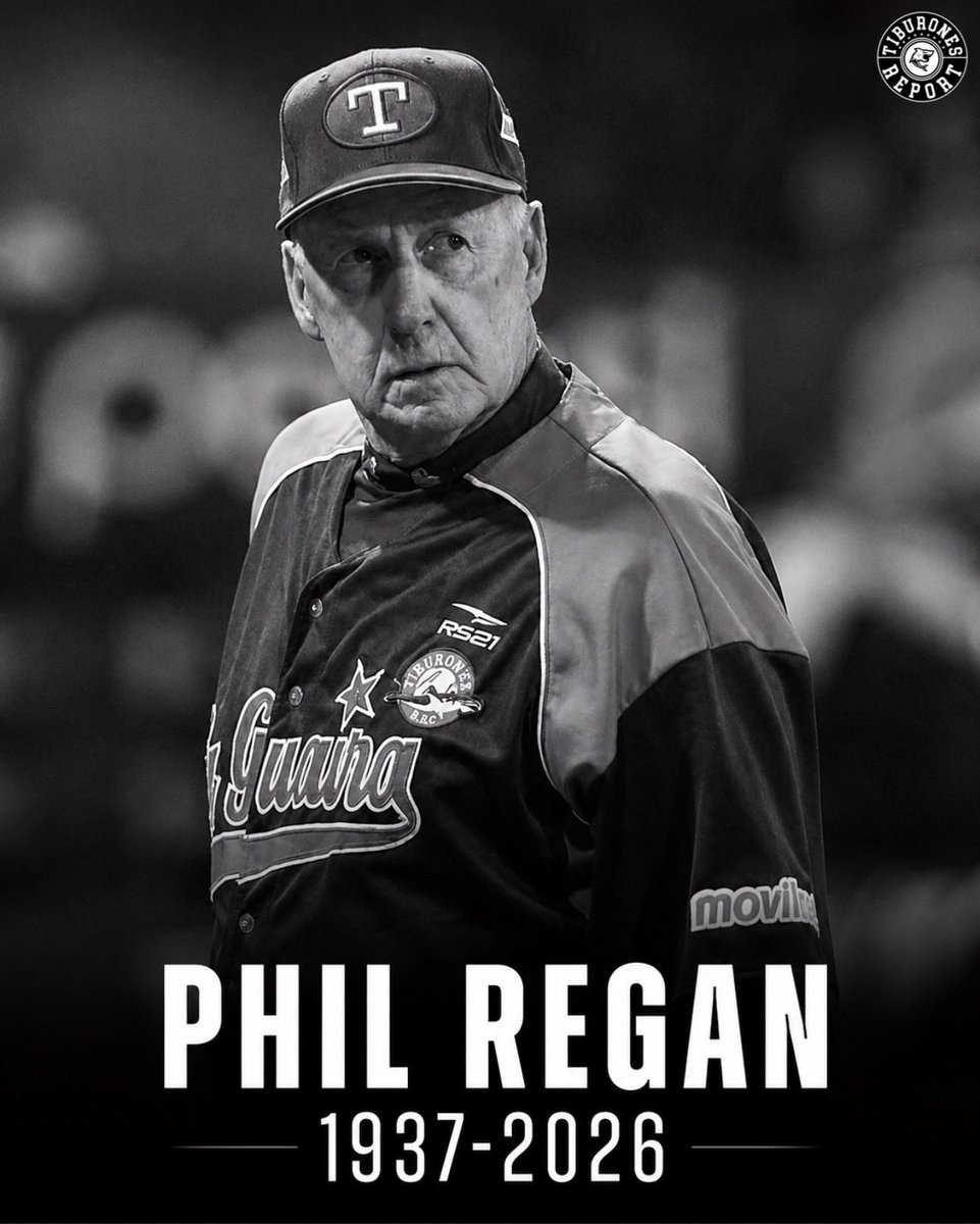 TiburonesReport's tweet photo. Falleció a los 89 años Phil “El Buitre” Regan, un histórico dirigente del béisbol y de la LVBP.

Dirigió a los Tiburones de La Guaira durante la temporada 2010-2011, dejando su nombre escrito en la historia del béisbol venezolano.

Paz a su alma. 🙏🏼🦈

#TiburonesReport https://t.co/IhxjaY2PGQ