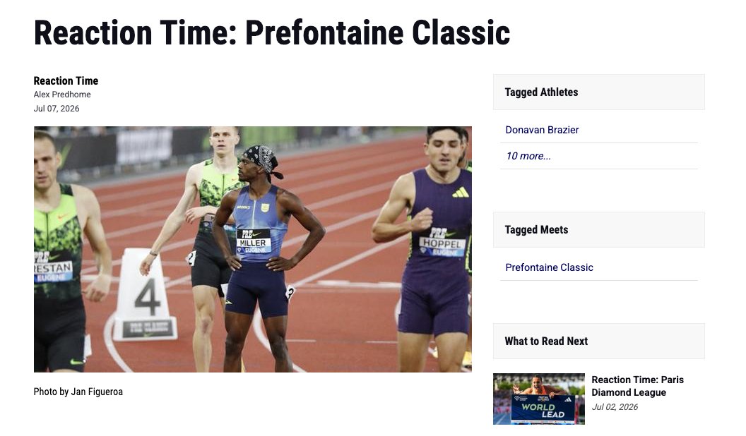 Alex Predhome, Track and Field Enjoyer tweet media