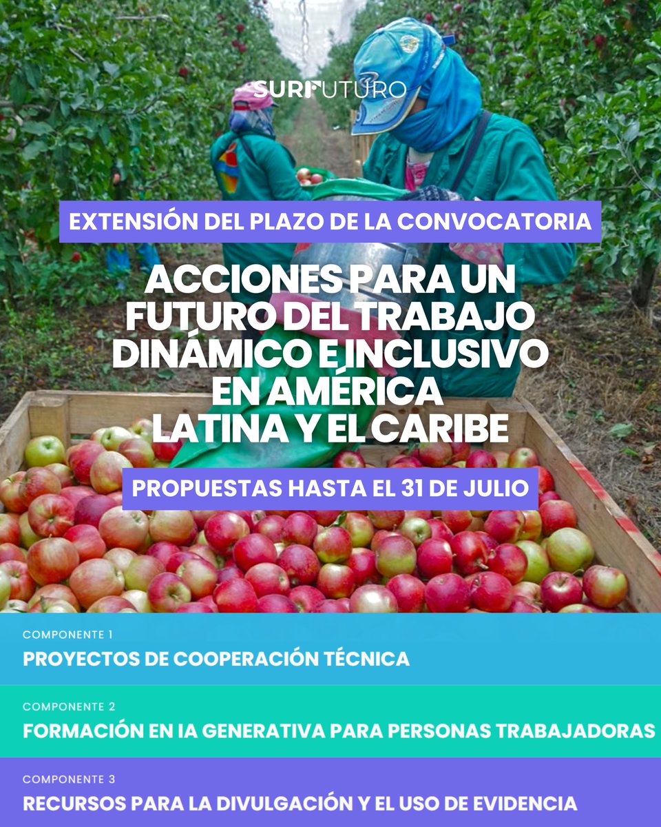 surfuturo_'s tweet photo. 📣 ¡Extendimos la convocatoria hasta el 31 de julio! 🎉

🔗 Consultá las bases y postulá en https://t.co/mCEKaw8MCG https://t.co/qcIOD6HdLQ