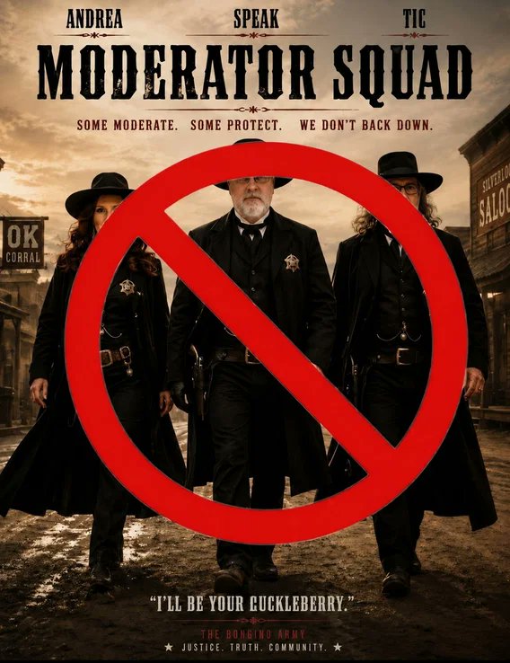 COUGARESSA's tweet photo. @BonginoAbuse THE EX MOD SQUAD 😂 https://t.co/zVqDTPp6SX
