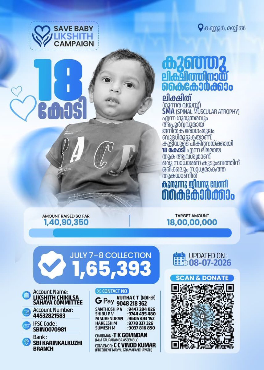 malabarikl13's tweet photo. Please help this little boy 🙏🏽

 @Mohanlal @PrithviOfficial @dulQuer https://t.co/wPJrcdSVUV