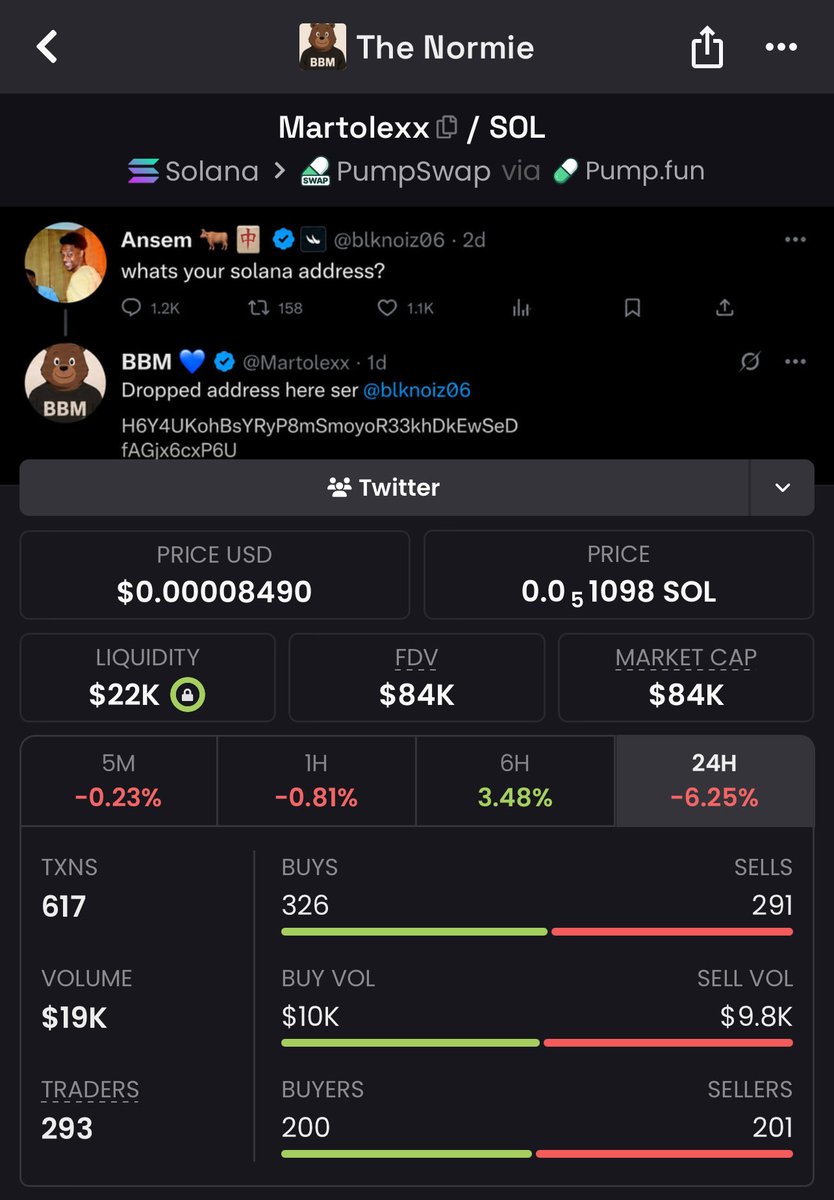 Martolexx's tweet photo. I didn’t give up on $MARTOLEXX at $2k

But somehow you want me to give up at $85k

Wow, just wow! https://t.co/WzyOlYdmMt