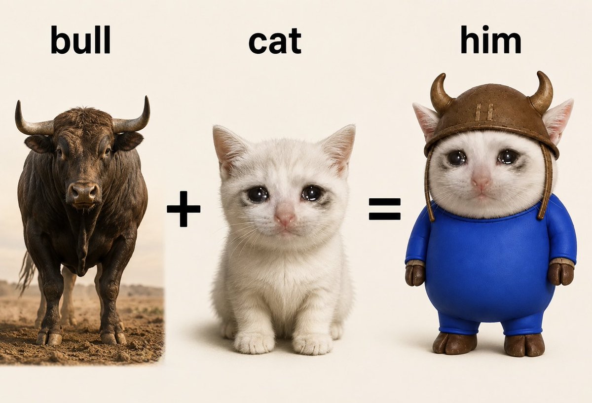 BullCatPF's tweet photo. Bulls and Cats have been two of the most prominent figures in crypto since the beginning. If you mix the two you get something undeniable: 

$Bullcat

DrCjaUaVCGSfFEu8i4Gje1CwogUF7nwKFV9Bov5Dpump https://t.co/7ehlrknAZW
