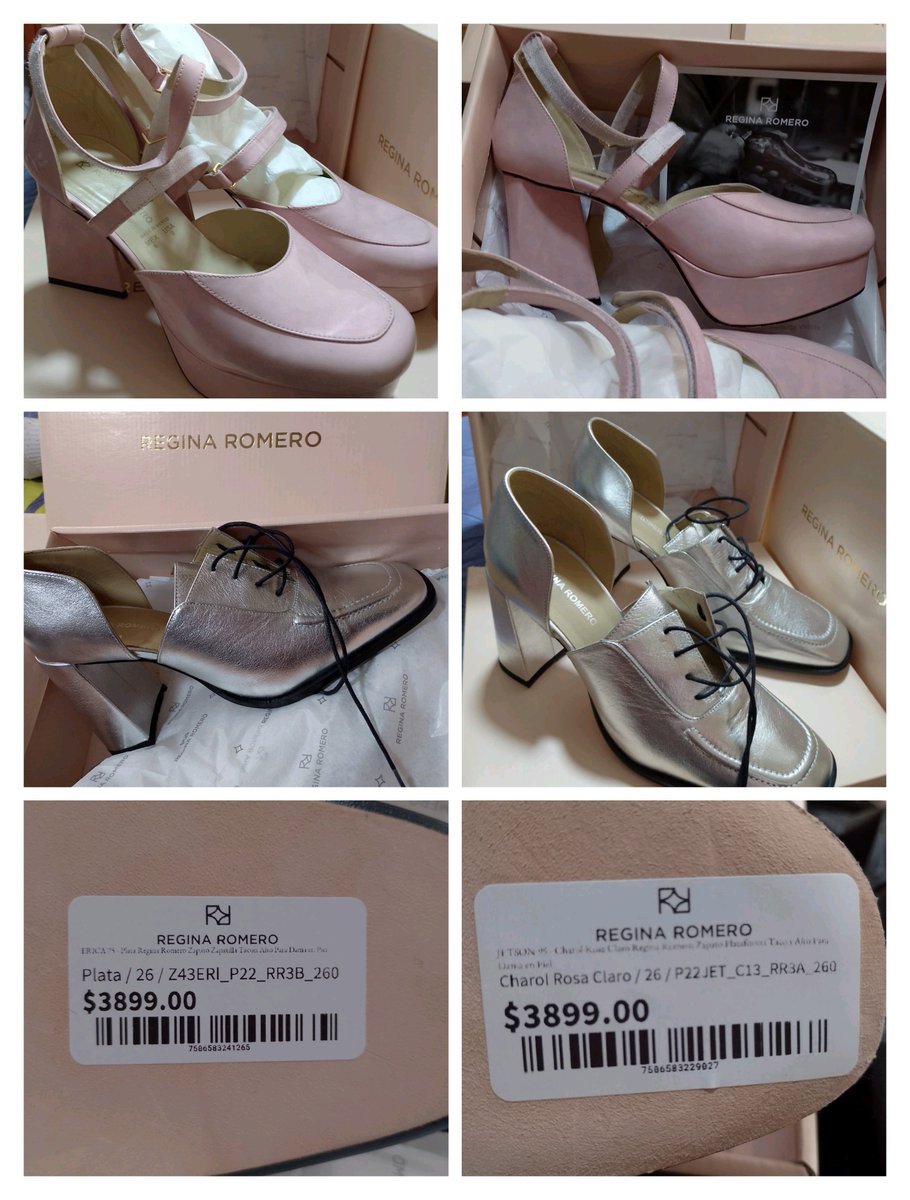 josephuchan's tweet photo. Hola, tengo a la #venta estos zapatos originales #reginaromero (incluyen certificado), son talla 6. Me encuentro en la #CDMX y entrego en cualquier estación del metro o metrobús, acepto pagos en efectivo o con tarjetas bancarias. #descuento si se llevan ambos pares. https://t.co/PfNpAlNwbx