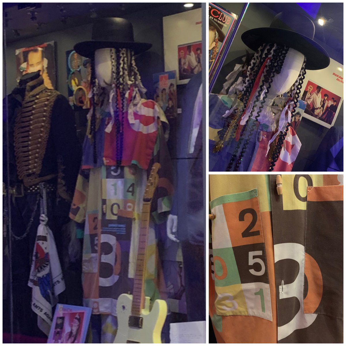 Lee_A's tweet photo. Went to  @thebme in #liverpool today for one last look at this iconic @BoyGeorge @RealCultureClub Colour By Numbers outfit before it is auctioned off at @JuliensAuctions next week.  Just beautiful!  I’m going to miss seeing it when it goes. #80s #1980s #BoyGeorge #style https://t.co/i19YSBP2TV