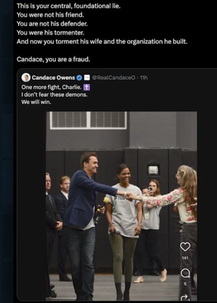 GreggFlowers6's tweet photo. @RealCandaceO ... and EVERYBODY should find Ben's show from the 7th, and listen to it in it's entirety, to see just how SOCIOPATHIC Candace Owens is... (you can thank me later.) https://t.co/EJcaZuzXsp
