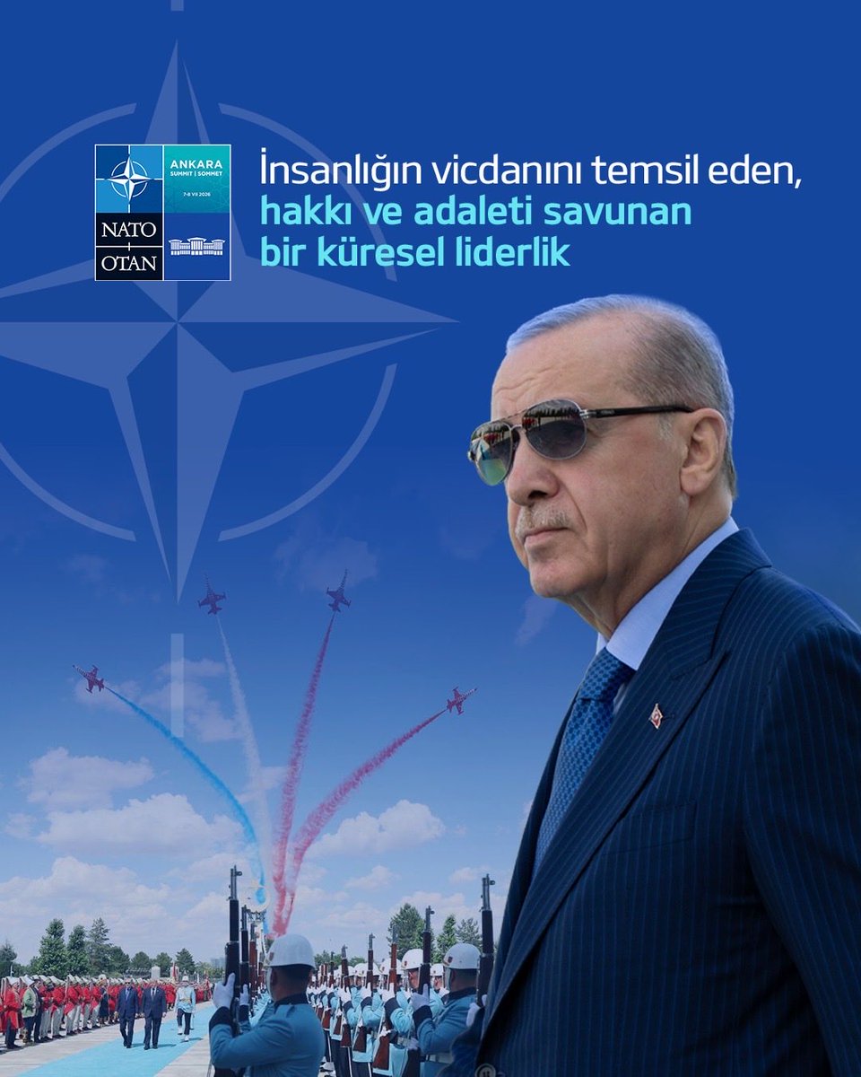 MusBil2024's tweet photo. Krizlerin çözümünde diyalogu önceleyen, bölgesel ve küresel barış için sorumluluk üstlenen Türkiye, NATO’da yapıcı diplomasi anlayışıyla öncü rolünü sürdürüyor.

#KüreselLiderErdoğan
#NATOsummit https://t.co/qwlX4mopss