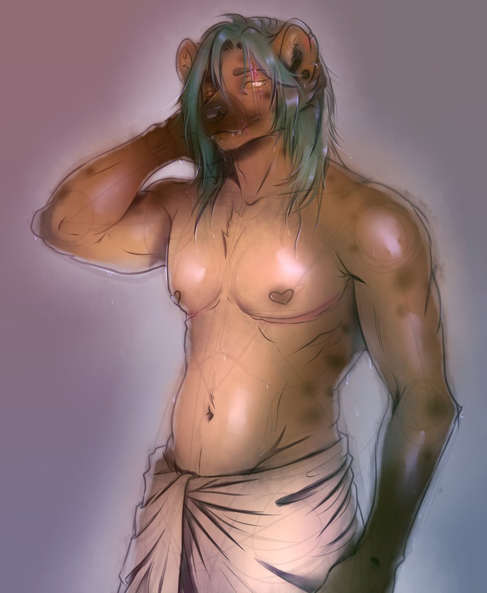 JaviLaYena's tweet photo. gonna be experimenting with this softer rendering style a little. For now enjoy a dripping wet Javi 💦😈

#furryart #furryartwork #yeen https://t.co/ue93IamGSN