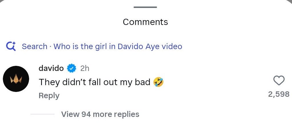 Olamide0fficial's tweet photo. Davido has retracted his statement about the Vixen and her friend in “Aye” video 😂 https://t.co/xoRJBsgsc7