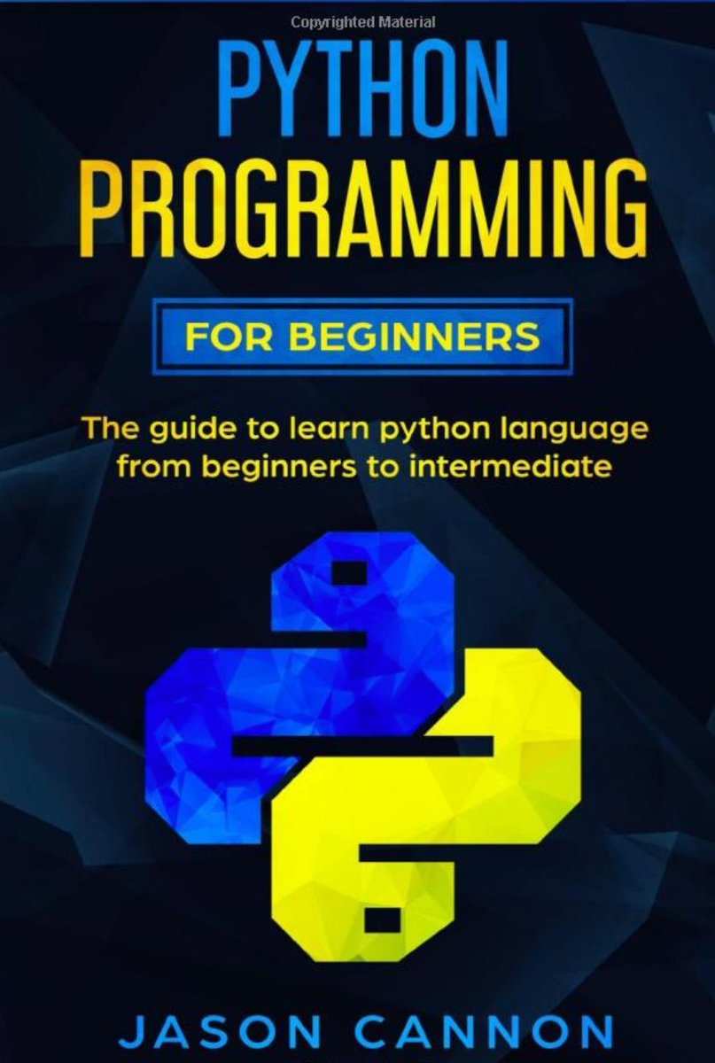 gp_pulipaka's tweet photo. Python Books for Beginners! #BigData #Analytics #DataScience #IoT #IIoT #PyTorch #Python #RStats #TensorFlow #Java #JavaScript #ReactJS #GoLang #CloudComputing #Serverless #DataScientist #Linux #Books #Programming #Coding #100DaysofCode
https://t.co/0kPIZadMMG https://t.co/qsZlOkHHns
