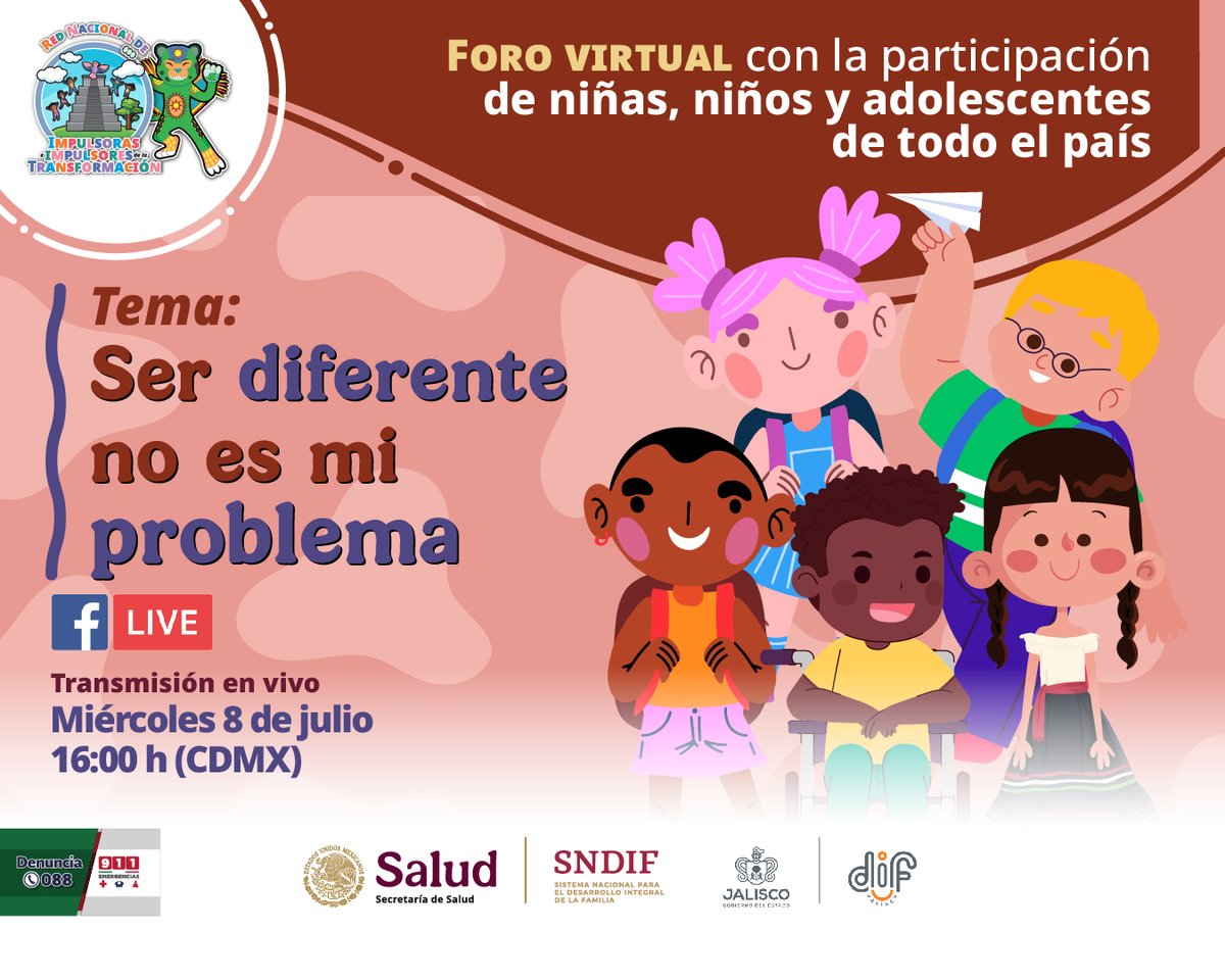 DIF_NMX's tweet photo. ¡Nuestras diferencias nos hacen únicas y únicos! 🗣🏳‍🌈

Hablar sobre lo que sentimos, sobre lo que pensamos y queremos nos ayuda a construir vínculos de confianza y seguridad. ❤️

📢 Conéctate con el #SNDIF y @DIFJalisco | 8 de julio, 16 h por #FBLive 🙌🏽 https://t.co/AhgiGvWtTI