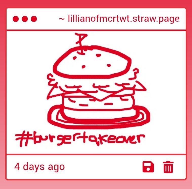 und3adromanc3's tweet photo. OH MY GOD I NEVER CHECK MY STRAWPAGE THIS IS BIGGER THAN WINNING THE LOTTERY FOR ME OH MY GOD #burgertakeover https://t.co/juvcy28BJI