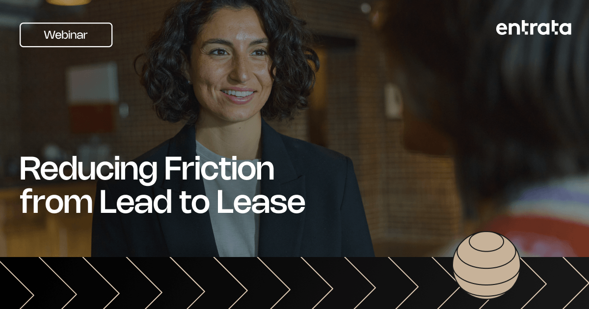 EntrataSoftware's tweet photo. Is your leasing process costing you leads?

Join Entrata’s Billy Mungovan and Eileen Cook on July 9 for a webinar on reducing friction from lead to lease.

Register now: https://t.co/PtBflzOdFX https://t.co/26yA3HeHSL