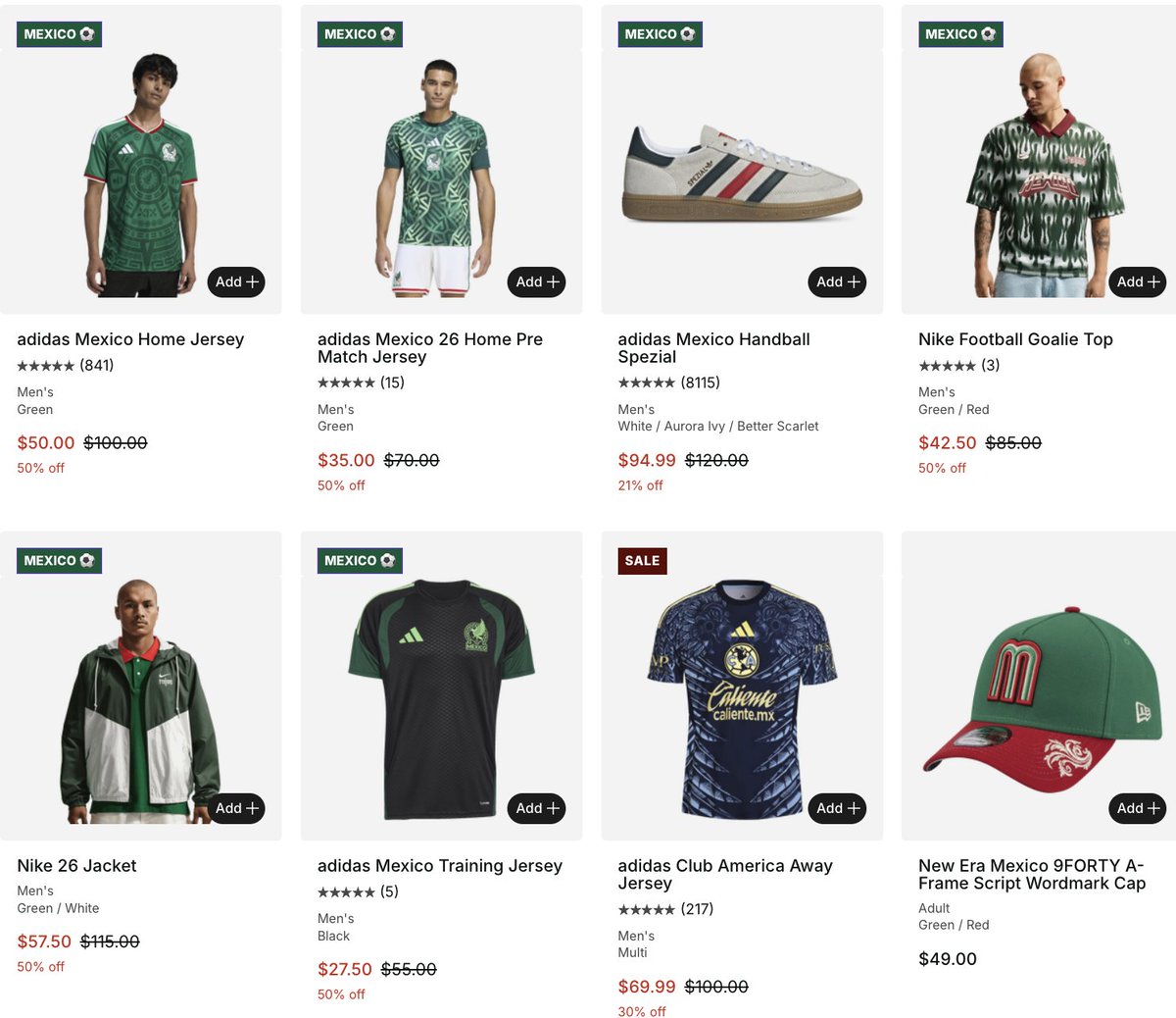 JustFreshKicks's tweet photo. Up to 50% OFF select adidas Mexico Soccer Jerseys 🇲🇽

SHOP => https://t.co/loe7p8bENQ https://t.co/8OEP1p3hMm