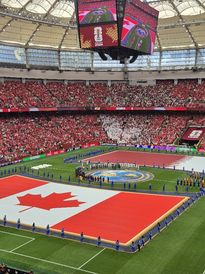 LTFCharity's tweet photo. Donor Spotlight🎉 

"Thanks to Level the Field, my partner and I were able to watch Canada's first-ever World Cup win against Qatar. What a historic game — shoutout to Jonathan David for the hat trick!" - Patrick L. 📷

https://t.co/InZS2QbYmj https://t.co/gkZPIQRCJF