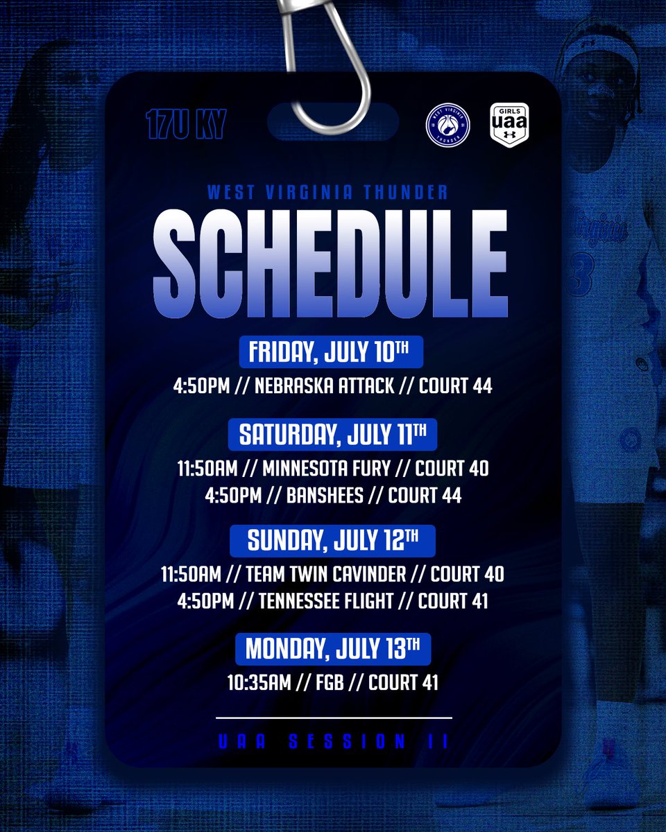 WVThunderUAA's tweet photo. UAA Session II

📍Louisville, KY

17U ⬇️⬇️

#WVThunderFam | ⚡️⚡️ https://t.co/AfnyKPZkjl