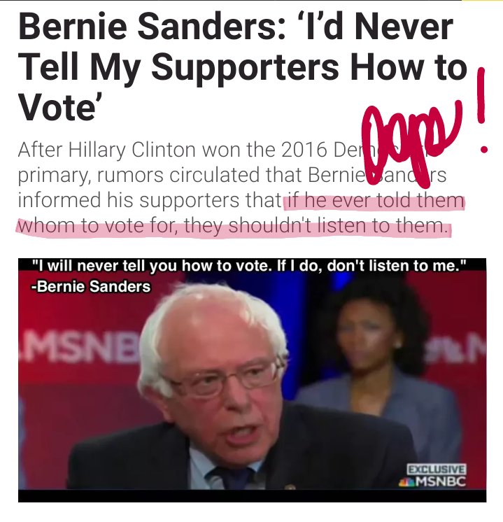 SassyDem's tweet photo. @DSA_Watch I'm old enough to remember #PutinPuppet #BernieSanders proclaim "he'd never tell his supporters how to vote" in 2016 as an excuse for why he wouldn't endorse @HillaryClinton over #OrangeHitler #Trump. Then beginning in 2017 endorsing DSA communists is all he does! 🌹🤮 @DSA_Watch https://t.co/nXUIEkUXdO