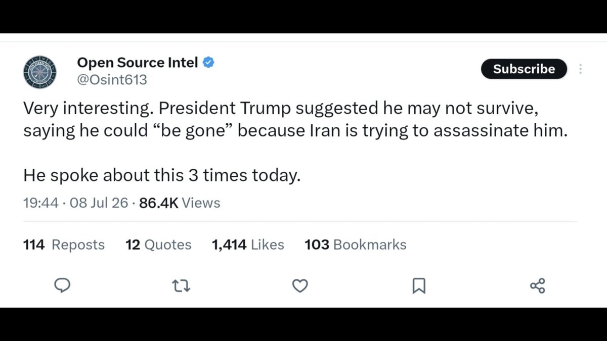 Saul_Sadka's tweet photo. As I tried to explain three days ago, Trump fully understands that only the complete eradication of the IRGC will ever let him and his family sleep at night again. This is one of the issues careful observers could have used to cut through all the MOU noise. It's him or them now. https://t.co/rhOIno5QHw