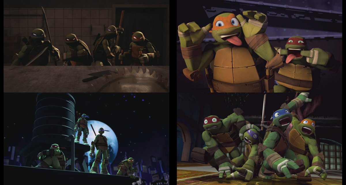 The_SpaceFerret's tweet photo. If there's a show that strikes a perfect balance between serious and silly, it's TMNT 2012. It is amazing how the episodes were capable of doing both without ruining the tone of those respective scenes.

This is normally difficult to pull off without ruining the mood. https://t.co/va38ZkKKYC