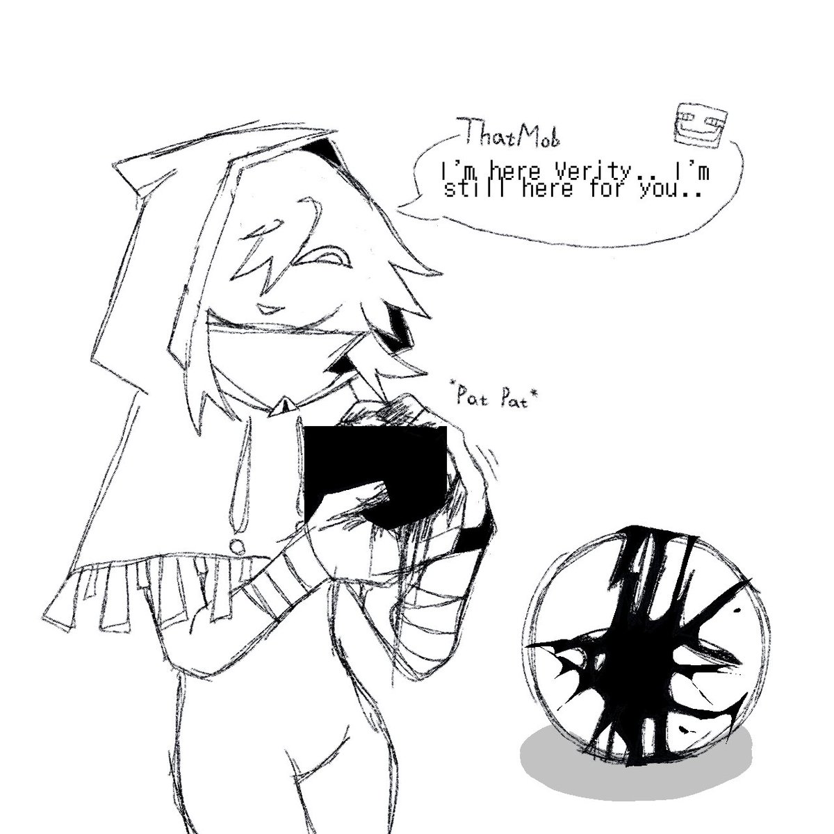 dandfog's tweet photo. Some angst I think ᕕ( ᐛ )ᕗ

And two balls🟡⚫

#ThatMob #Verity #Twixxel https://t.co/Itlnjx8hVe