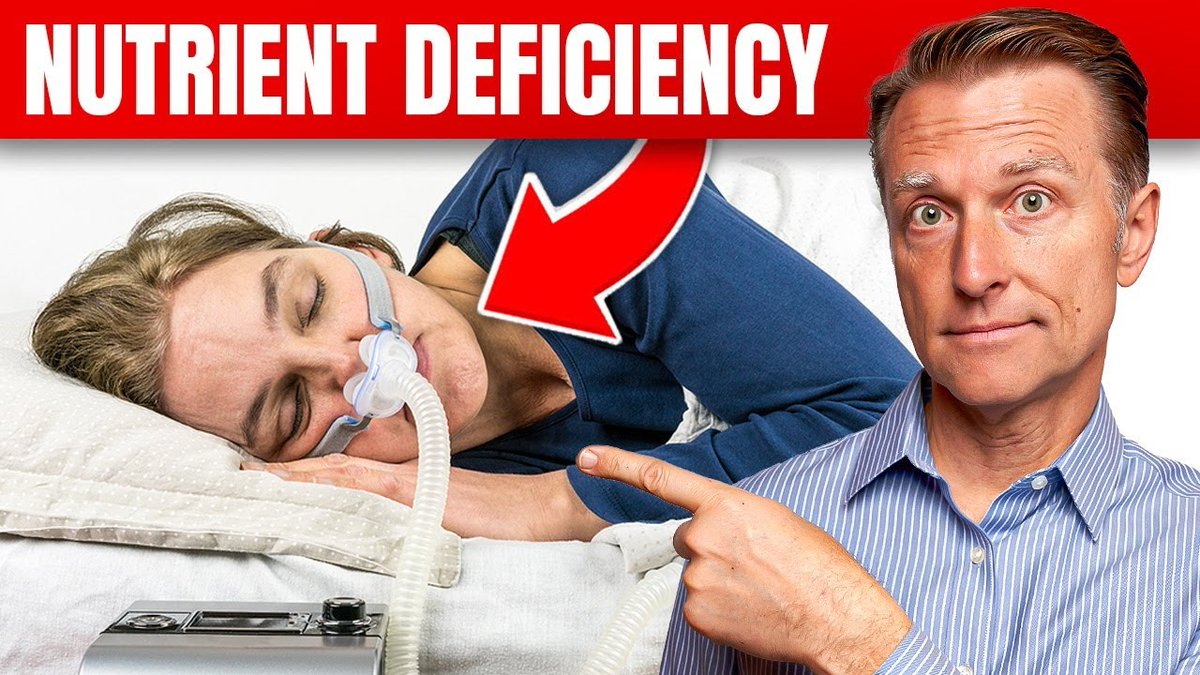 dr_ericberg's tweet photo. Sleep apnea is linked to high blood sugar, which drains vitamin B1.

Low B1 affects the brain stem and weakens the nerve that controls your diaphragm, making breathing harder during sleep.

See how restoring B1 can support normal breathing again.

https://t.co/M46CbNHcEJ

Dr. Eric Berg, DC, not MD; information only