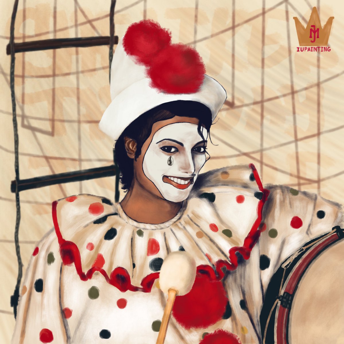 iupainting's tweet photo. she likes the way i stare 😁

#mjart #michaeljackson https://t.co/m5mv5HFWbN
