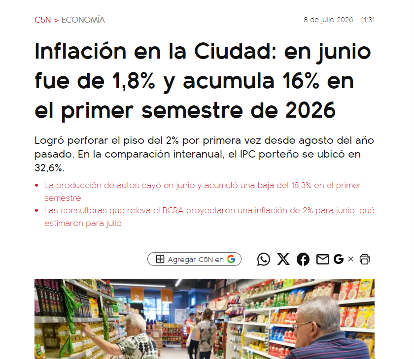 SofiaVannelli's tweet photo. Por más que el dato oficial se mueva, la verdad se siente en la calle y el sueldo siempre corre desde atrás contra unos precios que no dan respiro. Que la inflación baje no significa que la gente esté mejor, porque los ingresos siguen perdiendo la carrera frente a un costo de vida que se volvió insostenible. 🧵👇