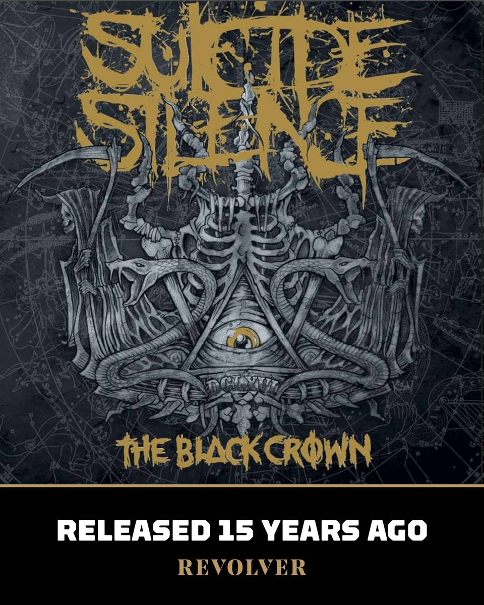 Revolvermag's tweet photo. 👑 15 years ago today: SUICIDE SILENCE released 'The Black Crown' — their final album with the late, great MITCH LUCKER.⁠
⁠
What's your favorite song? https://t.co/8Tu2Txp5iM