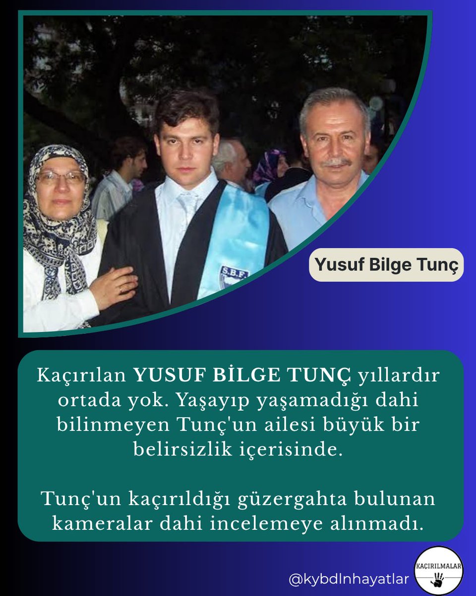 5519Neda79259's tweet photo. Yusuf Bilge Tunç yıllardır kayıp, güzergahtaki kameralar bile incelenmedi. Şimuni Diril katledildi, eşi Hurmüz Diril ise hâlâ kayıp ve aranmıyor. Aileler büyük bir belirsizlik içinde, kendi imkanlarıyla yakınlarını arıyor. Bu sessizlik artık son bulsun! 🕊️🖤
Türkiye Cezaevleri https://t.co/BbL98UPcHN