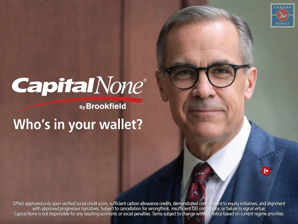 CanadaRoast's tweet photo. PM Mark Carney is on a generational spending spree, which begs the question..

Who's in your wallet? https://t.co/tro5DcJAwp