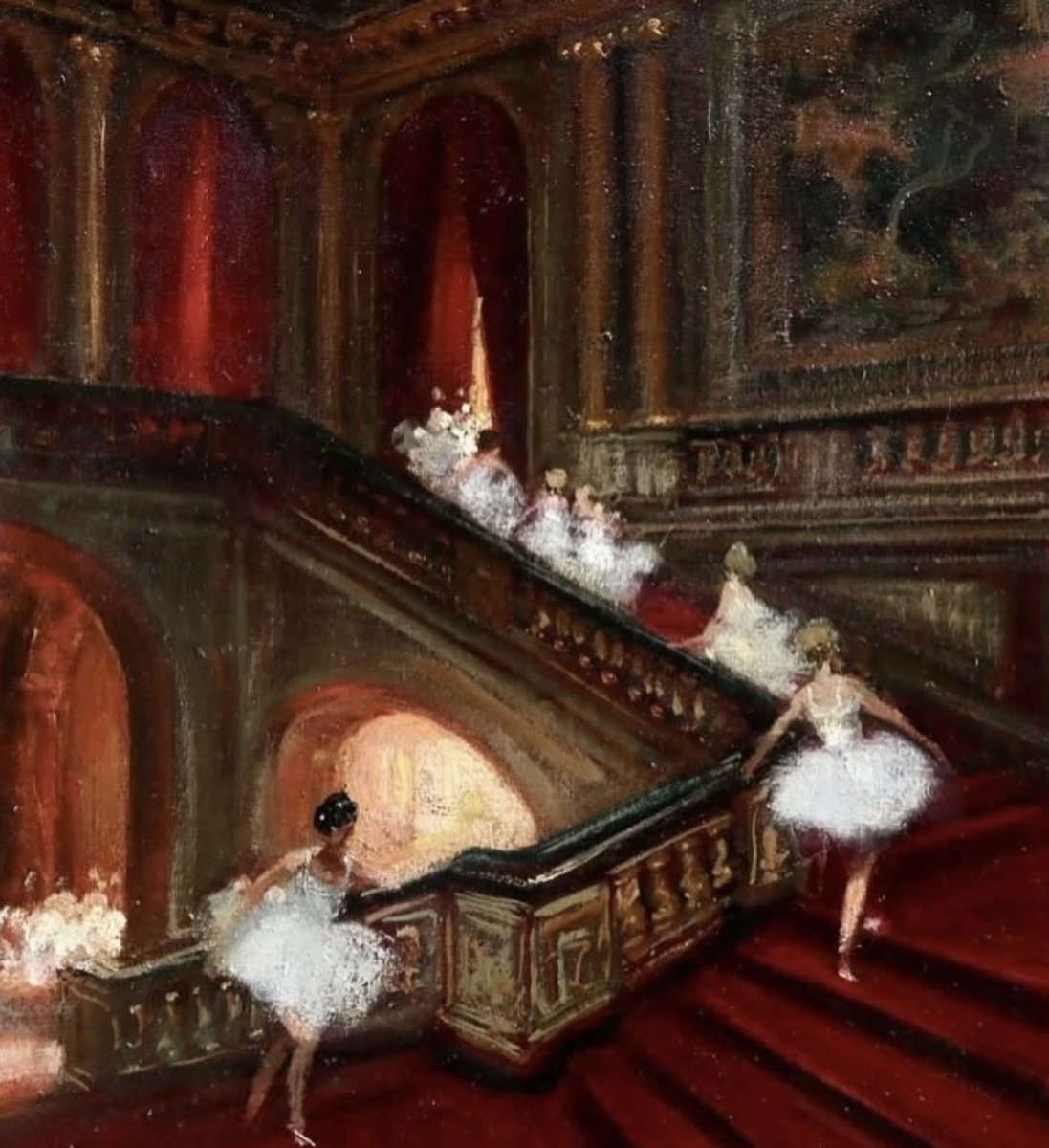EvaLovesDesign's tweet photo. Ballet paintings by Jules René Hervé, n.d., 20th c. https://t.co/3lmI77QdkJ