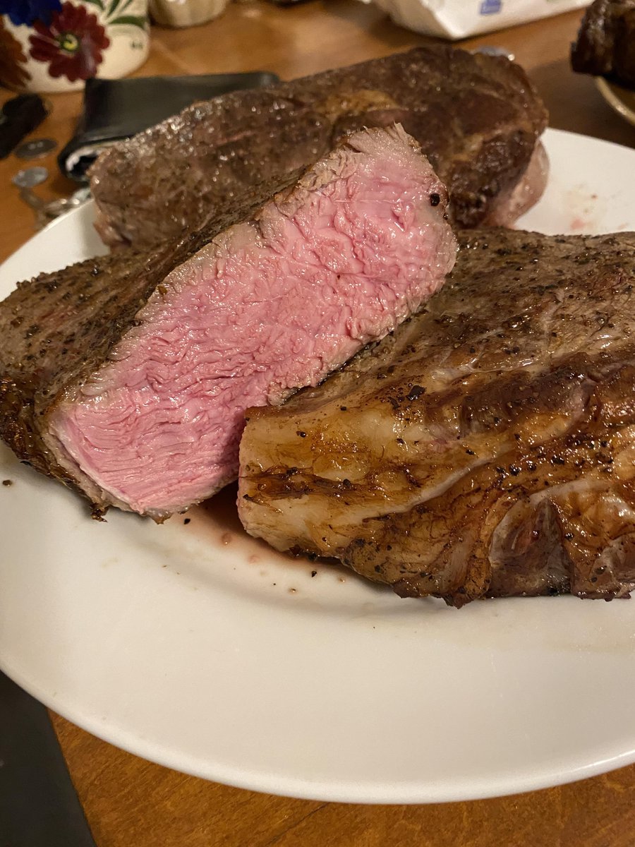 SamaHoole's tweet photo. Them: "Where do you get your fibre and phytonutrients?"

Me: "Same place a lion does."

Them: "Lions don't eat plants."

Me: "No. They eat the animal that spent all day eating plants."

Them: "That's not the same thing."

Me: "It's exactly the same. The gazelle does the salad course. The lion just collects it, pre-processed, wrapped in meat."

Them: "So where's yours?"

Me: "In the cow. I let something with four stomachs deal with the vegetables."