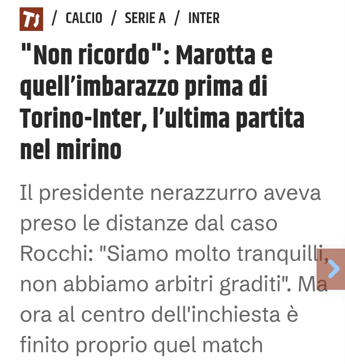 CN29vfarsopoli's tweet photo. Le amnesie di #Marotta.
#Rocchi #inter #TorinoInter #figc #aia #Gravina #Chinè #Malagò
#Tuttosport
https://t.co/SW7kXVcJui https://t.co/Wdw8AuPI8n