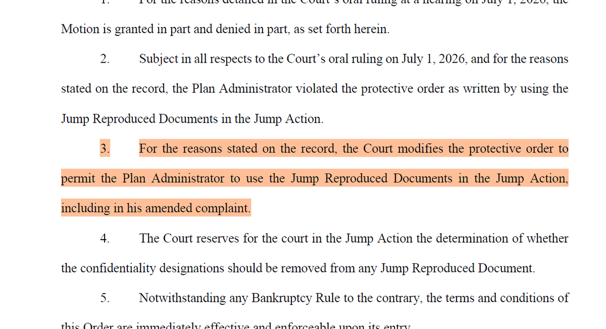 _LunaRocket's tweet photo. 🏮BREAKING🏮

The judge rules that @terra_money is allowed to use JUMP's filed bankruptcy docs in TFL's own dispute with JUMP.

Will JUMP end up paying more than they demanded from TFL? That would be a major backfire!

https://t.co/iFXXKp2mOl

@cz_binance @zGuz @innercitypress https://t.co/66F5Lccsts