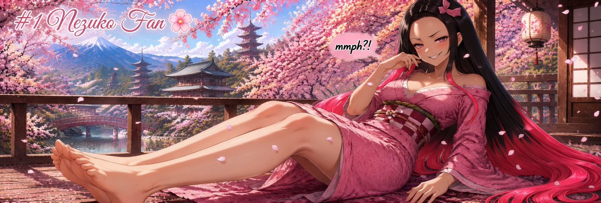 Pagan_GMR's tweet photo. Finally enhanced the banner + PFP to better match the #1 Nezuko queen energy 👑🌸

New vs old — what do you guys think? Which one you liking more?

Still the same chaotic wholesome vibes, just prettier visuals 😏

#Nezuko #Waifu #ProfileUpdate https://t.co/fVypzBMEhu