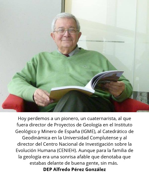 IGME1849's tweet photo. Hoy perdemos a un cuaternarista, al que fuera director de Proyectos de Geología en el Instituto Geológico y Minero de España (IGME), al Catedrático de Geodinámica en la Universidad @unicomplutense  y al director del @CENIEH https://t.co/bt7OV0CfZc
