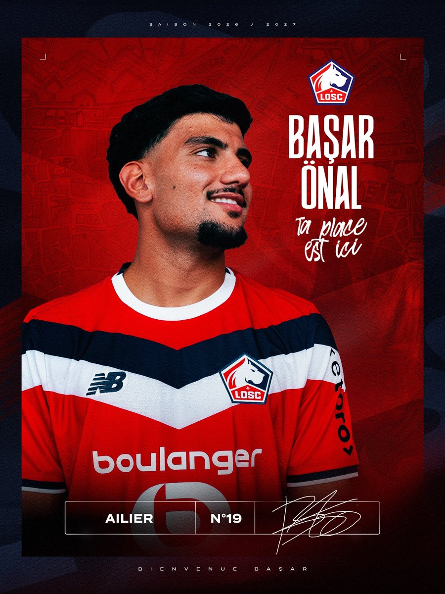 _BeFootball's tweet photo. 🚨 OFFICIEL ! BAŞAR ÖNAL 🇹🇷 REJOINT LE LOSC ! 🫡🐶

Contrat jusqu'en 2030.

Montant : 12,5 M€ + 2 M€ de bonus 🤑

📸@losclive https://t.co/bHBzF9Prlf