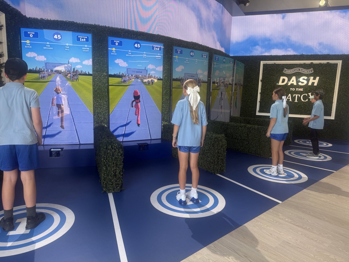 ShawleyPrimary's tweet photo. What a fantastic day at @Wimbledon in the ☀️! 🎾
Our lucky Year 5s had an absolute blast watching doubles tennis, exploring the museum, trying out the interactive experiences &amp; soaking up the atmosphere

What an unforgettable experience for them all! 🍓🍰

@LEOsports7 https://t.co/vqQNZGNbcB