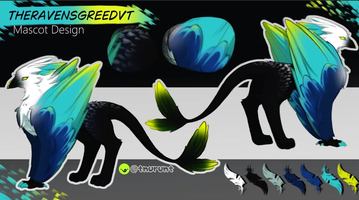 RavensGreed's tweet photo. Our new stream mascot! If you want to see him then stop by when i go live on twitch! ☢️(today 3pm PST) :3

Chibi was made by Butapokko (on Vgen)

Ref sheet/design was made by tNurunt (on Vgen)

Model made by Toffee Live2D Commissions (on Vgen)   
 #vtuber #mascot #griffin #art https://t.co/ArUZpYHTNq