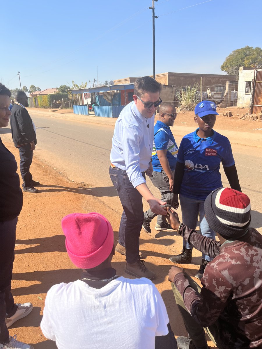 CilliersB's tweet photo. Good to be in the streets of Winterveld today! 🙌

The ground is very fertile👊 The people of Tshwane’s townships are tired of the ANC’s lies and want real change. ✊🗳️

Ganyane ganyane… the DA is taking over Tshwane🔥

#BackBrink #TakeBackYourCity https://t.co/XqLTG780yB