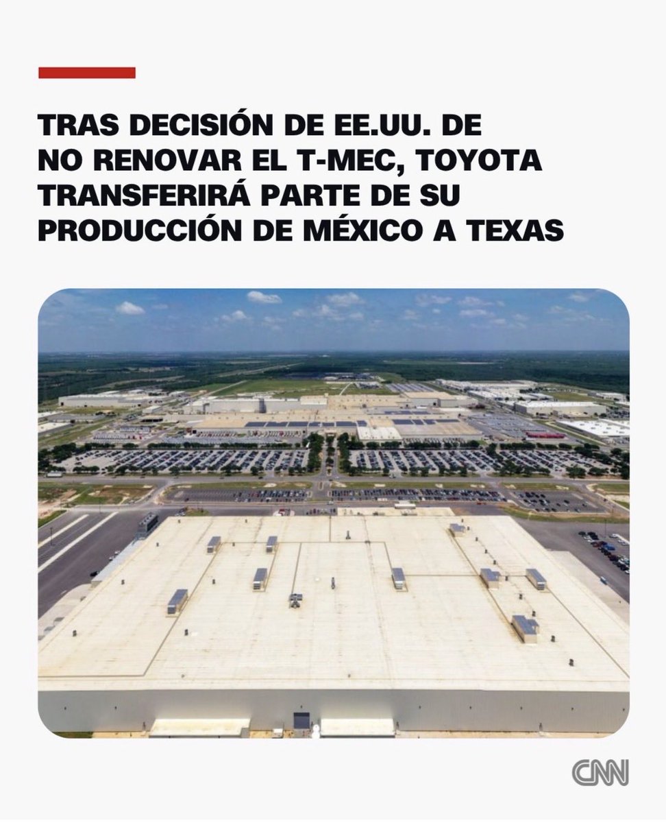 CYovier's tweet photo. Por supuesto que la no extensión por XVI años del T-MEC más la cláusula de revisión anual afectará la inversión de largo plazo. Los inversionistas necesitan seguridad. https://t.co/X84kZXkSEz