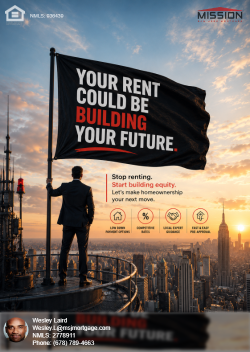 MLO_WesleyLaird's tweet photo. 🏠 Your rent could be building your future instead.

Stop renting. Start building equity. Let's make homeownership your next move.

#Mortgage #HomeBuying #FirstTimeHomeBuyer #RealEstate #Homeownership https://t.co/szj9AQHk2W
