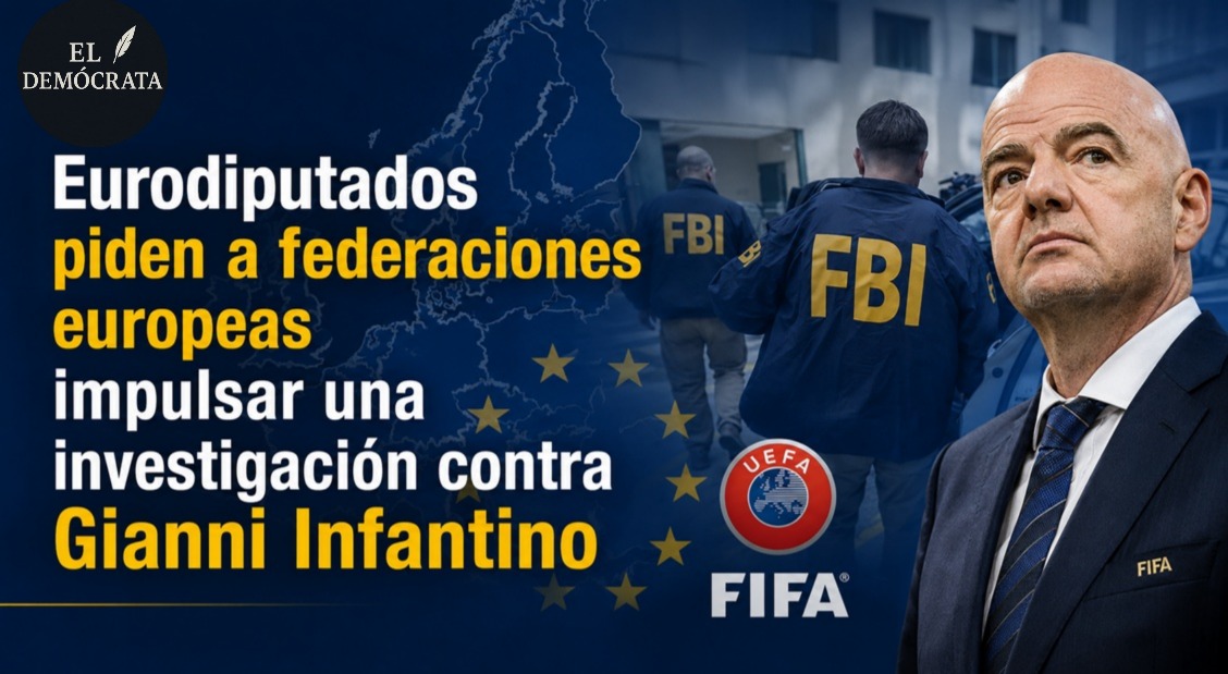 ElDemocrataTam's tweet photo. 🌍🏆Eurodiputados piden a federaciones europeas impulsar una investigación contra Gianni Infantino🇪🇺🌐
#GianniInfantino #DonaldTrump #FolarinBalogun #Eurodiputados #FIFA2026 #Mundial2026
https://t.co/Nwf2073R40 https://t.co/D3wcuTmQ4o