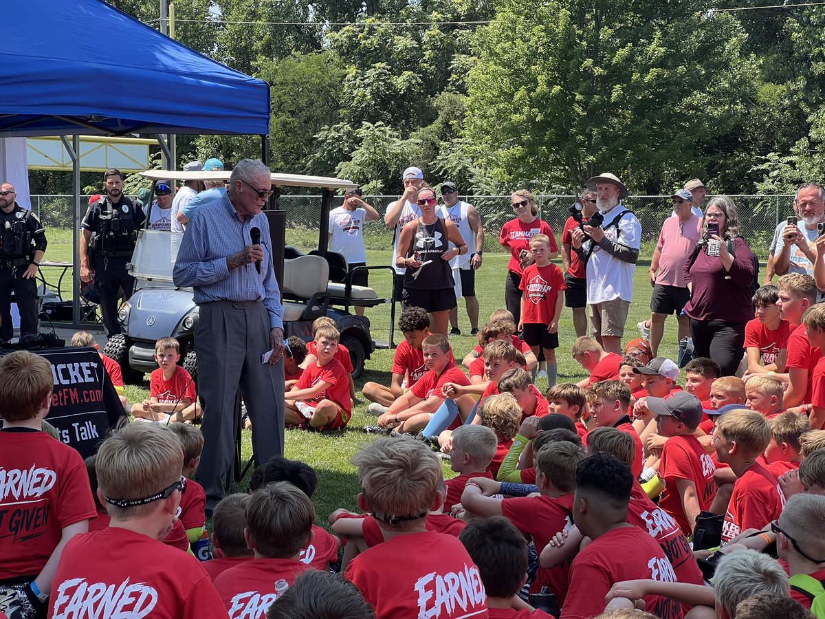 n8_johnson_'s tweet photo. Awesome scenes from today’s second annual Carriker Chronicles youth football camp! 

So many former #Huskers giving back to the Lincoln community. 

The day ended with special guest Tom Osborne addressing the camp, pretty special. 

@AdamCarriker94 | @Channel8ABC https://t.co/fo2RAH42yZ