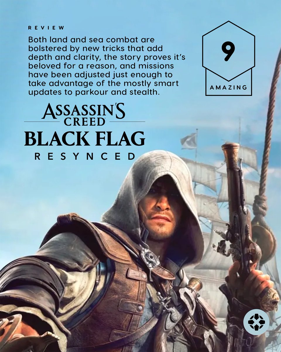 IGN's tweet photo. Assassin's Creed Black Flag Resynced is a remake that brings one of the best games in the series up to today’s standards.

Our review: https://t.co/20bRnKSpro https://t.co/NoVtU1VkjP