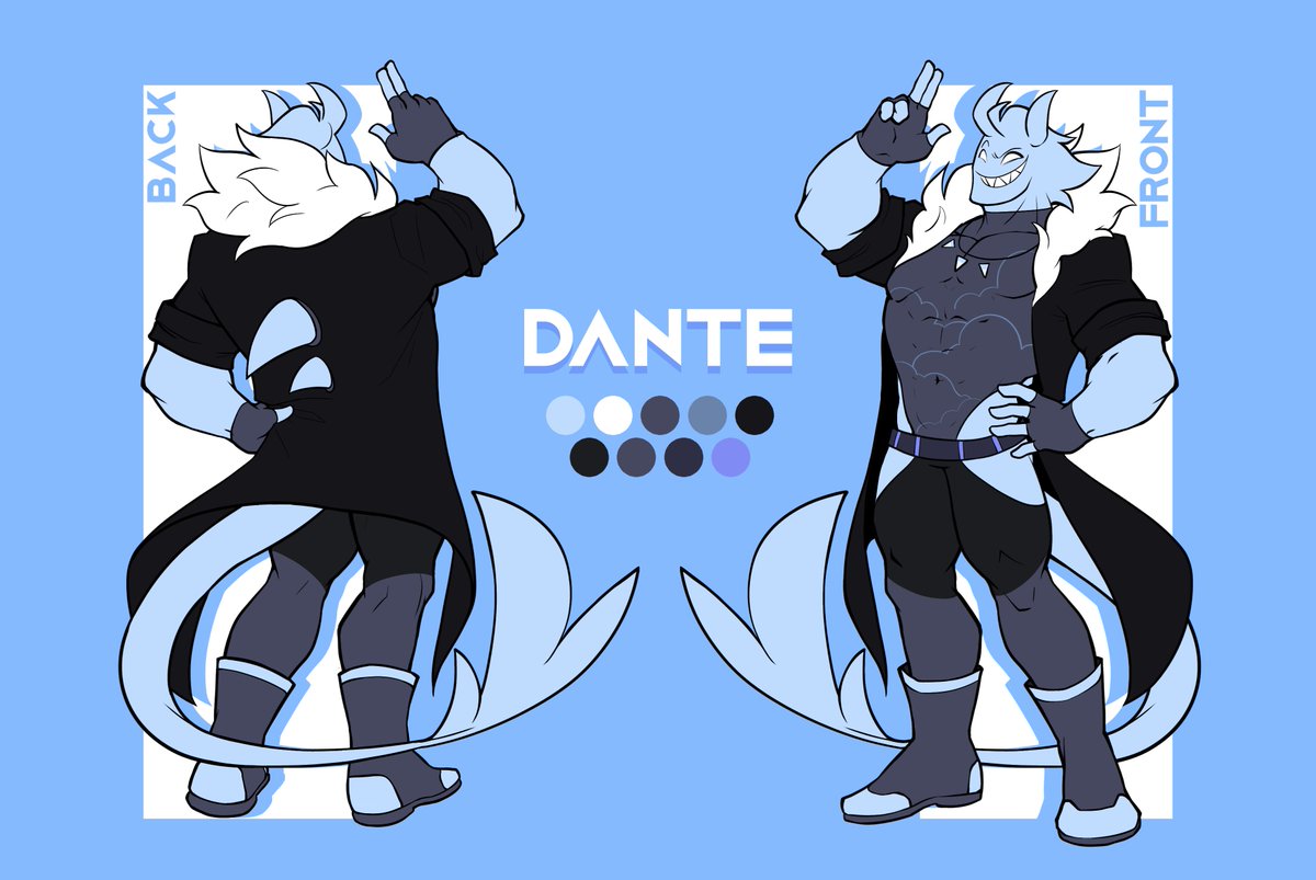 TealBoned's tweet photo. Commission by @BasicallyDingle

Simple character ref of their OC Dante! I had to do an alt version with no render cuz render would naturally change the color under it. Hope this is alright tho! This was very fun to make! Please go support them

#art #digitalart #commission https://t.co/760L6wA9Qw